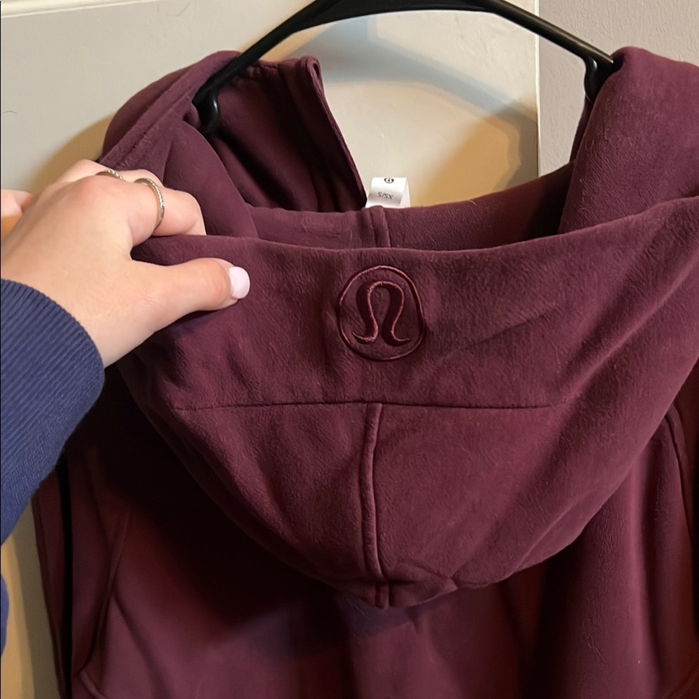 Purple Zip-Up Hoodie, Size Xtra Small/Small - Picture 4 of 5
